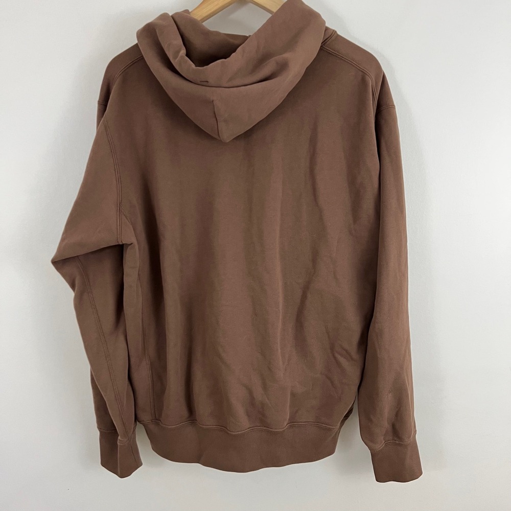 Uniqlo Hoodie Mens Medium Brown Long Sleeve Pullover - Picture 2 of 10